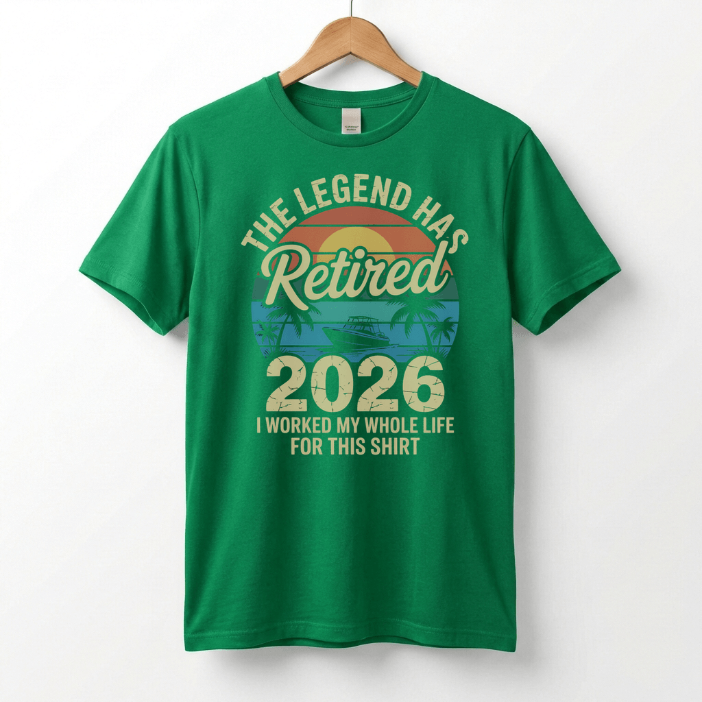 This Legend Has Retired 2026 T-Shirt | I Worked My Whole Life For This Tee