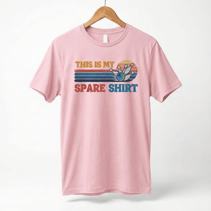 This Is My Spare Shirt Bowler Tee | Bowling Retro Logo