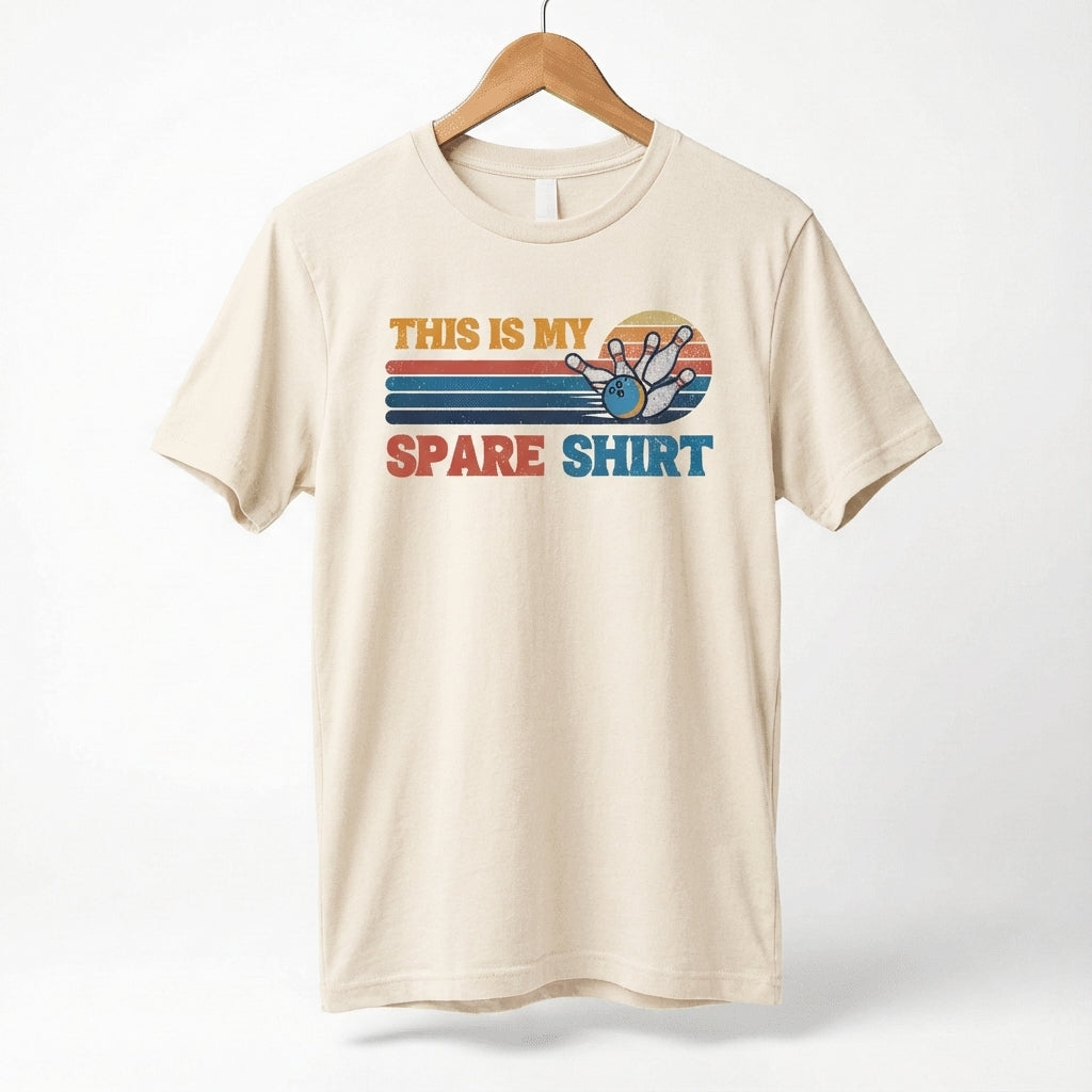 This Is My Spare Shirt Bowler Tee | Bowling Retro Logo