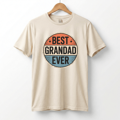 Best Grandad Ever Retro T-Shirt, Vintage Style Fathers Day Gift
