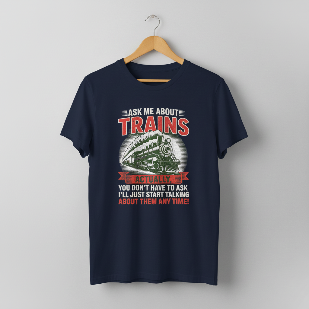 Train Enthusiast T-Shirt, Model Train Tee, Railroad Fan Shirt, Trainspotter Top, Unisex Jersey Short Sleeve Tee