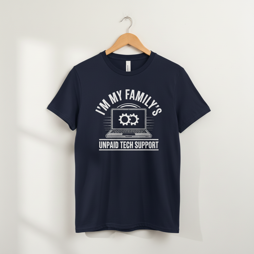 Funny Computer Engineer T-Shirt, Unisex Tee, Family Tech Support, Graphic Tee, Unpaid Tech Support Shirt