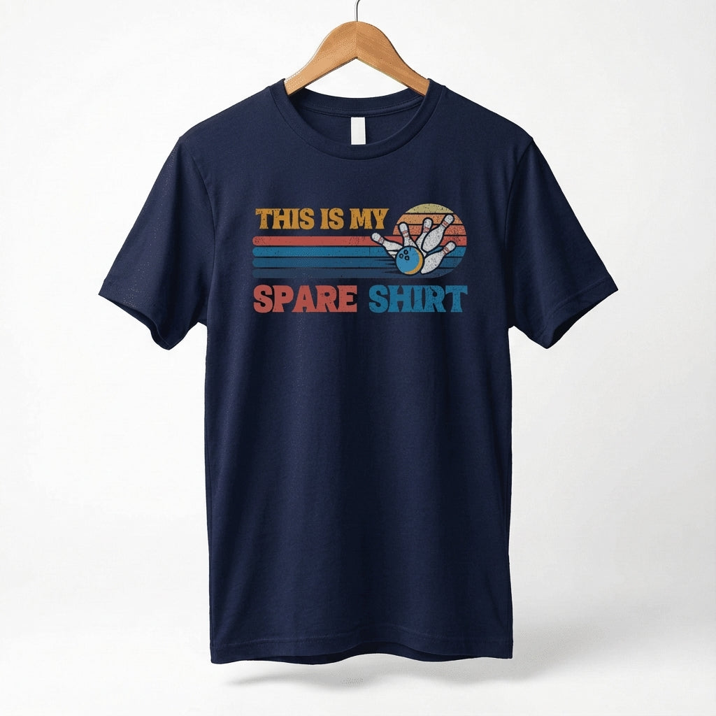 This Is My Spare Shirt Bowler Tee | Bowling Retro Logo