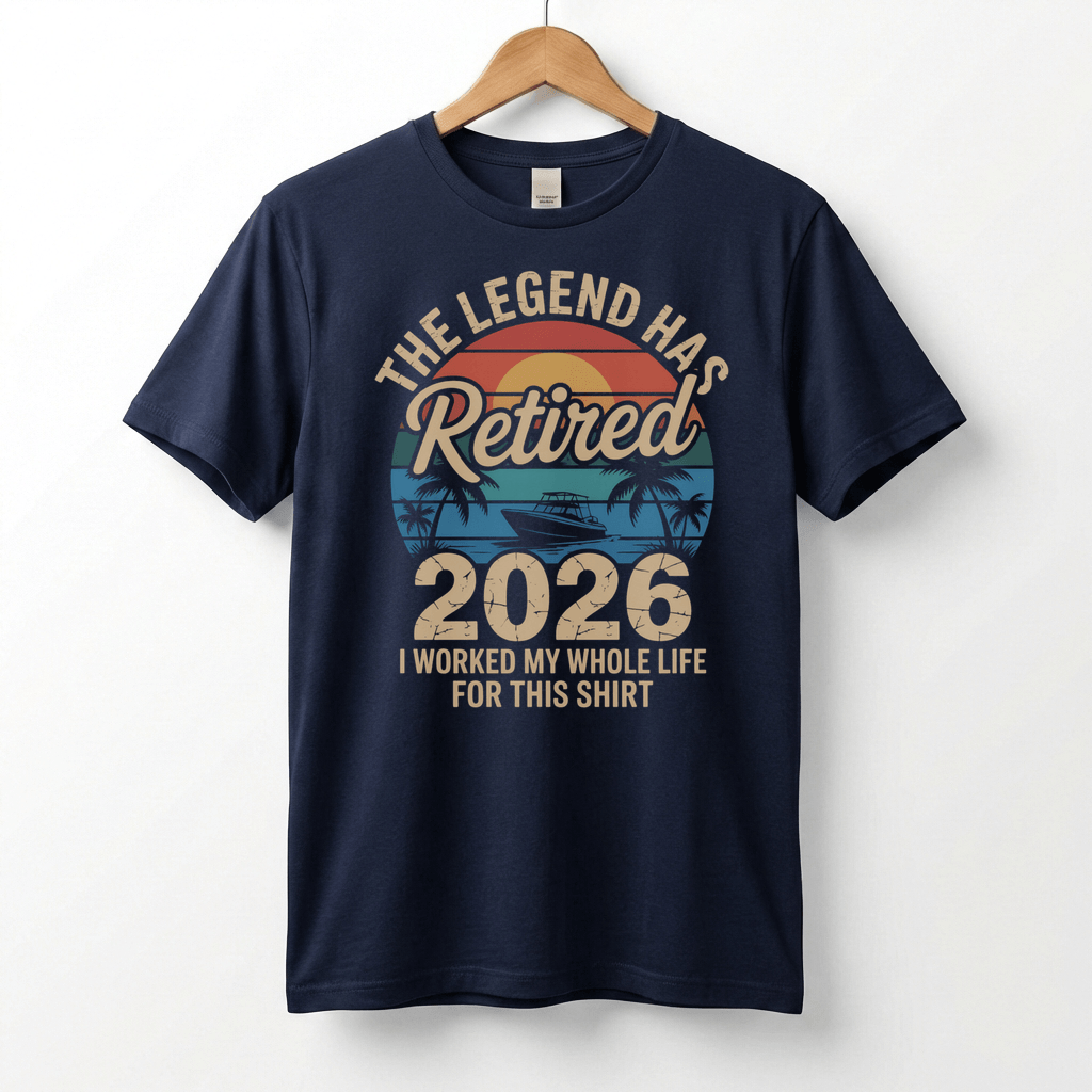 This Legend Has Retired 2026 T-Shirt | I Worked My Whole Life For This Tee