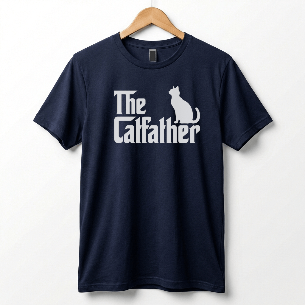 The Catfather T-Shirt | Cat Silhouette Graphic Tee