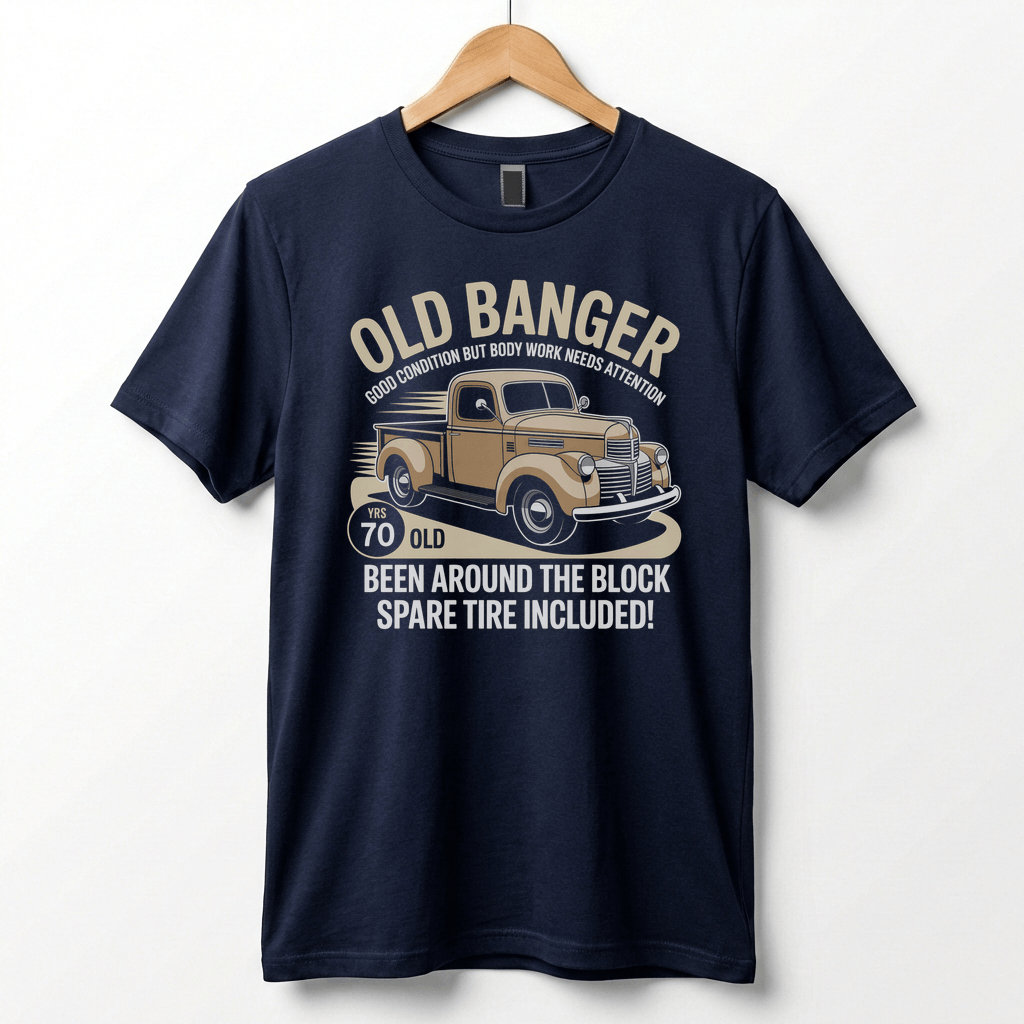 Old Banger Vintage Truck tee | 70 Been Around the Block T-Shirt