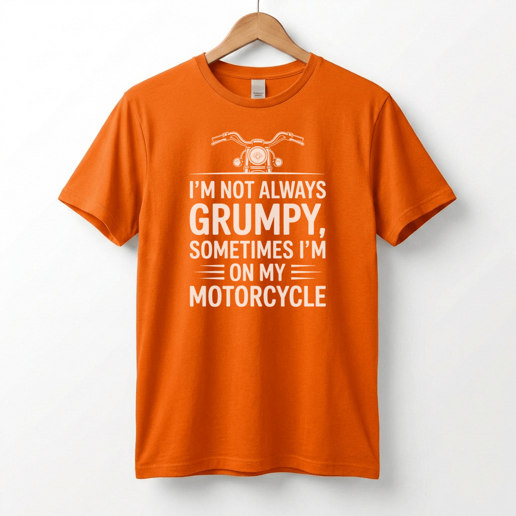 I'm Not Always Grumpy, Sometimes I'm On My Motorcycle T-Shirt | Biker Humor