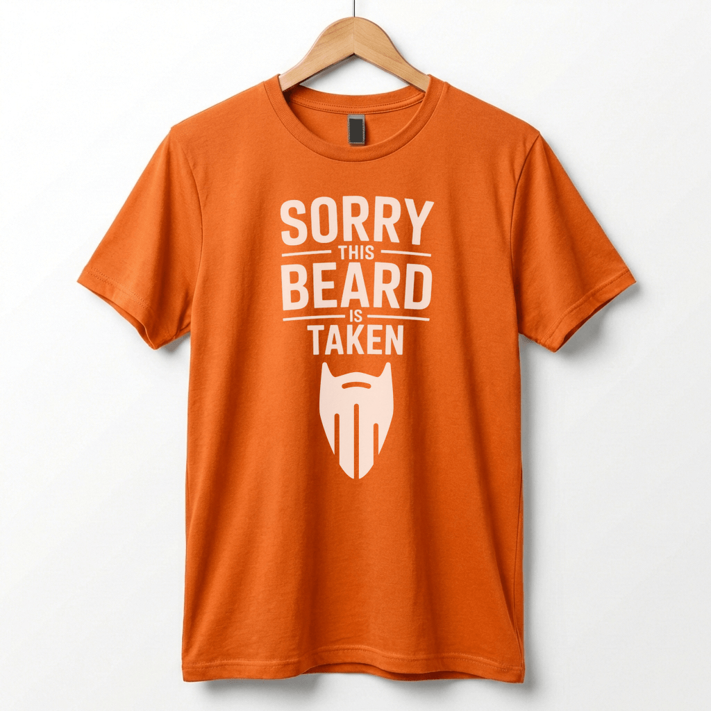 Sorry This Beard Is Taken T-Shirt | Beard Quote Tee, Funny Facial Hair Shirt