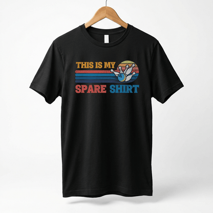 This Is My Spare Shirt Bowler Tee | Bowling Retro Logo