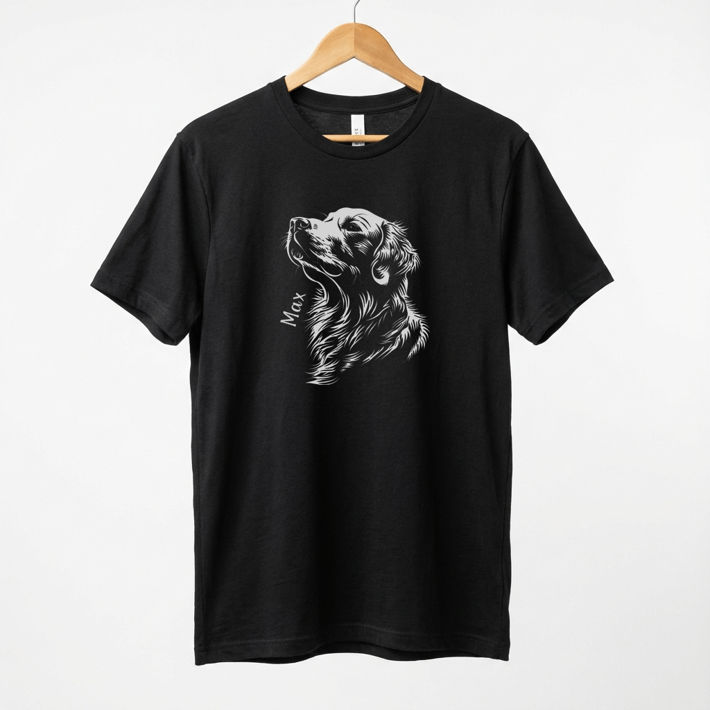 Personalised Golden Retriever Shirt, Gift for Golden Retriever Owner, Golden Retriever Tee, Unisex Softstyle T-Shirt