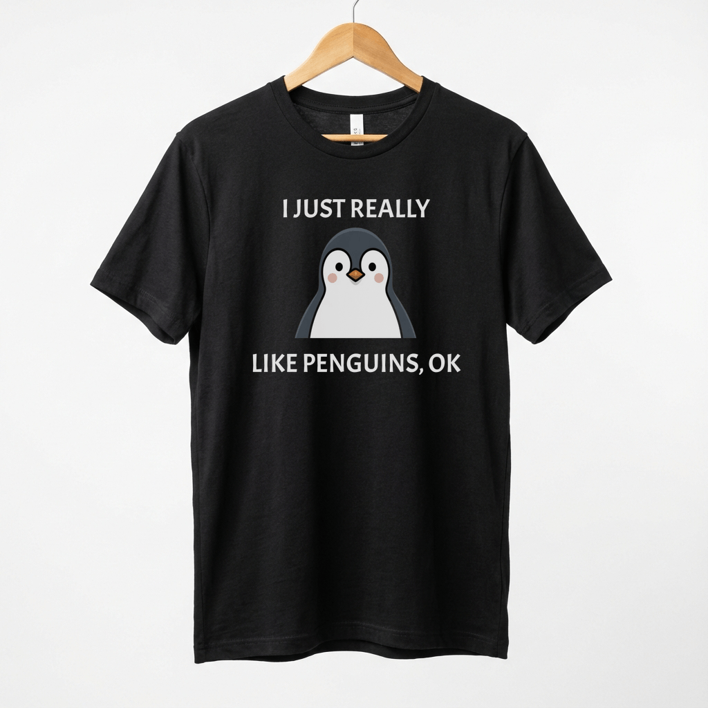 I Just Really Like Penguins Ok T-Shirt | Penguin Lover Tee