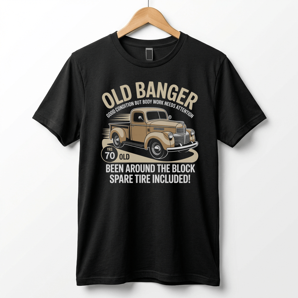 Old Banger Vintage Truck tee | 70 Been Around the Block T-Shirt