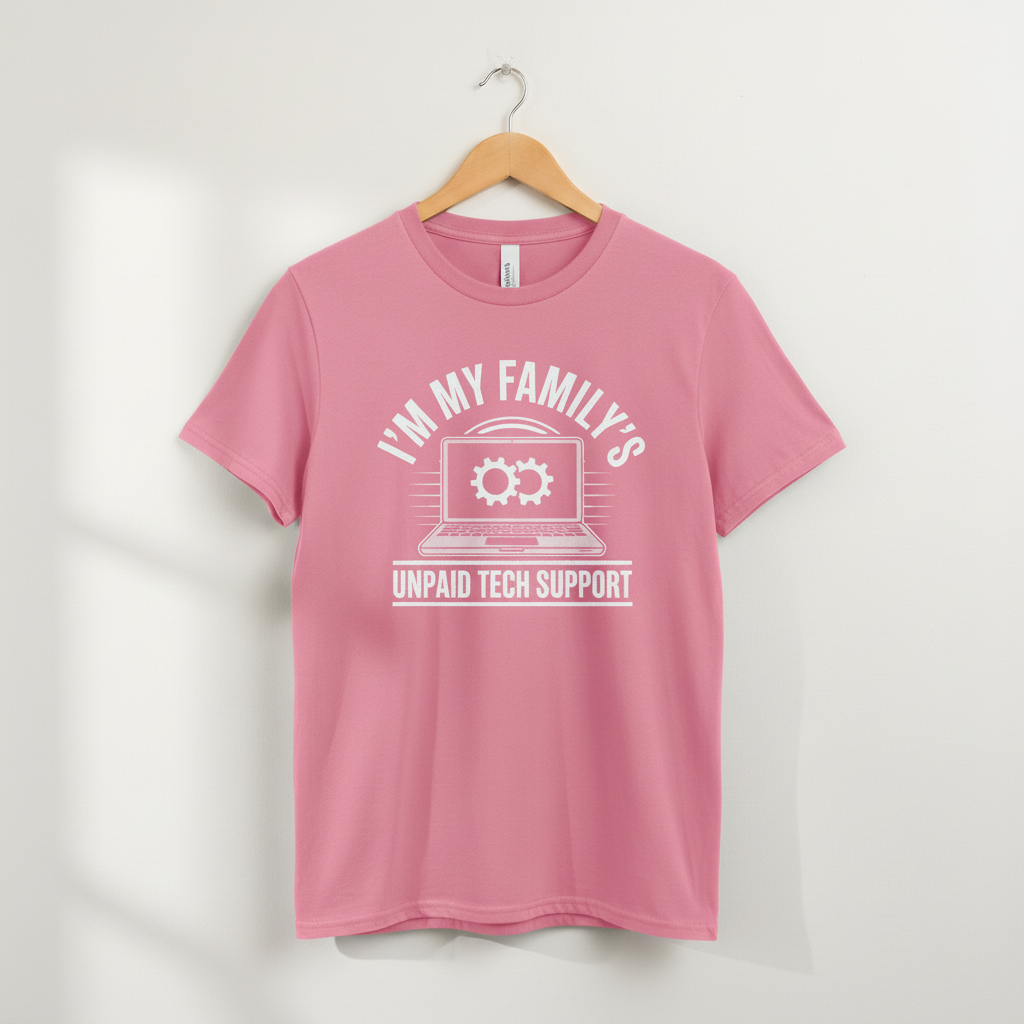 Funny Computer Engineer T-Shirt, Unisex Tee, Family Tech Support, Graphic Tee, Unpaid Tech Support Shirt