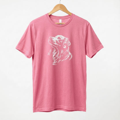 Personalised Golden Retriever Shirt, Gift for Golden Retriever Owner, Golden Retriever Tee, Unisex Softstyle T-Shirt