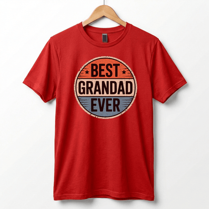 Best Grandad Ever Retro T-Shirt, Vintage Style Fathers Day Gift
