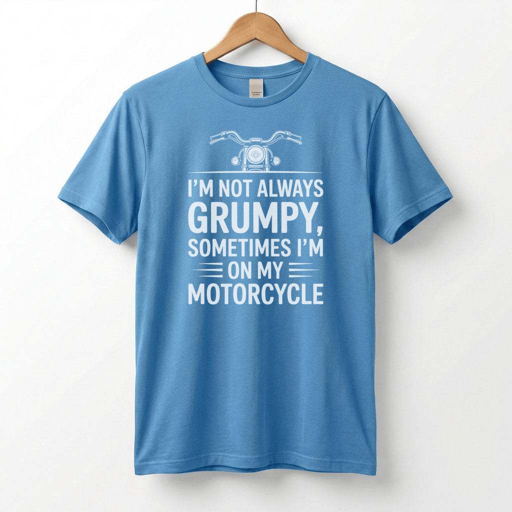 I'm Not Always Grumpy, Sometimes I'm On My Motorcycle T-Shirt | Biker Humor