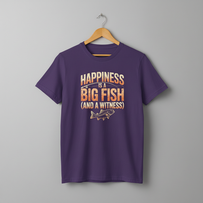 Fishing Gift T-Shirt, Fishing Lover Tee, Fisherman Shirt, Outdoor Adventure Top, Happy Fisherman Present