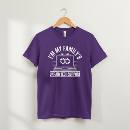 Funny Computer Engineer T-Shirt, Unisex Tee, Family Tech Support, Graphic Tee, Unpaid Tech Support Shirt