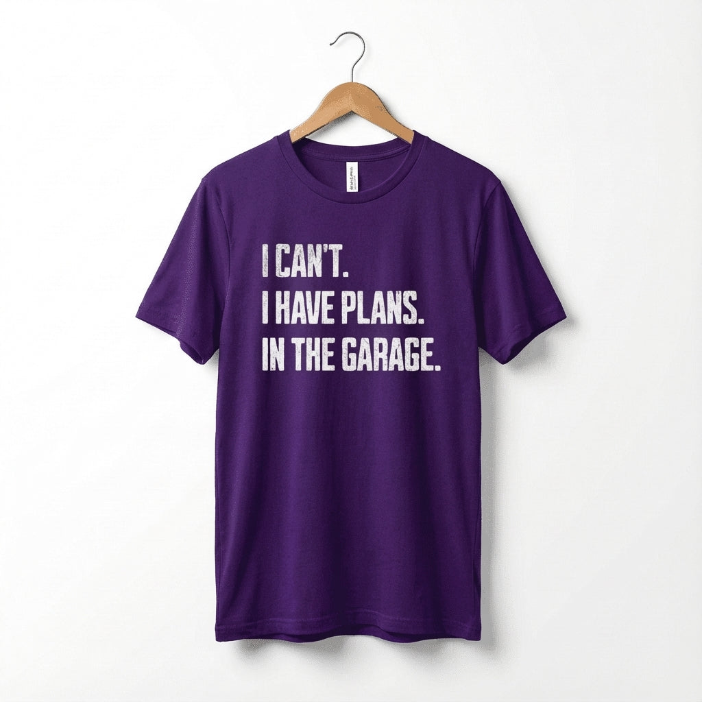 I Can't I Have Plans In The Garage Car Mechanics Father's Day T-Shirt