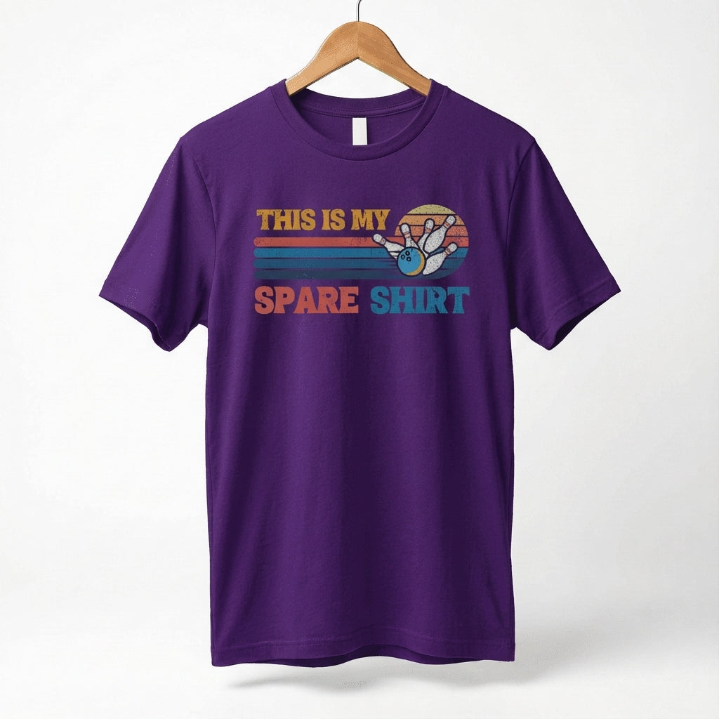 This Is My Spare Shirt Bowler Tee | Bowling Retro Logo