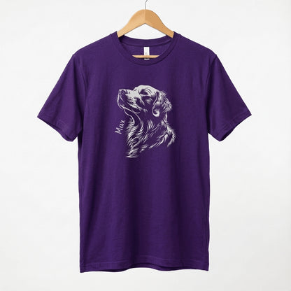 Personalised Golden Retriever Shirt, Gift for Golden Retriever Owner, Golden Retriever Tee, Unisex Softstyle T-Shirt