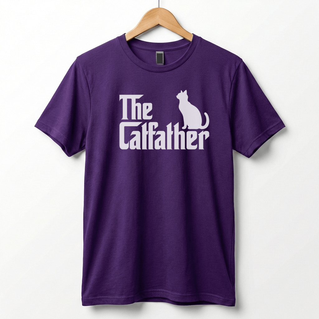 The Catfather T-Shirt | Cat Silhouette Graphic Tee