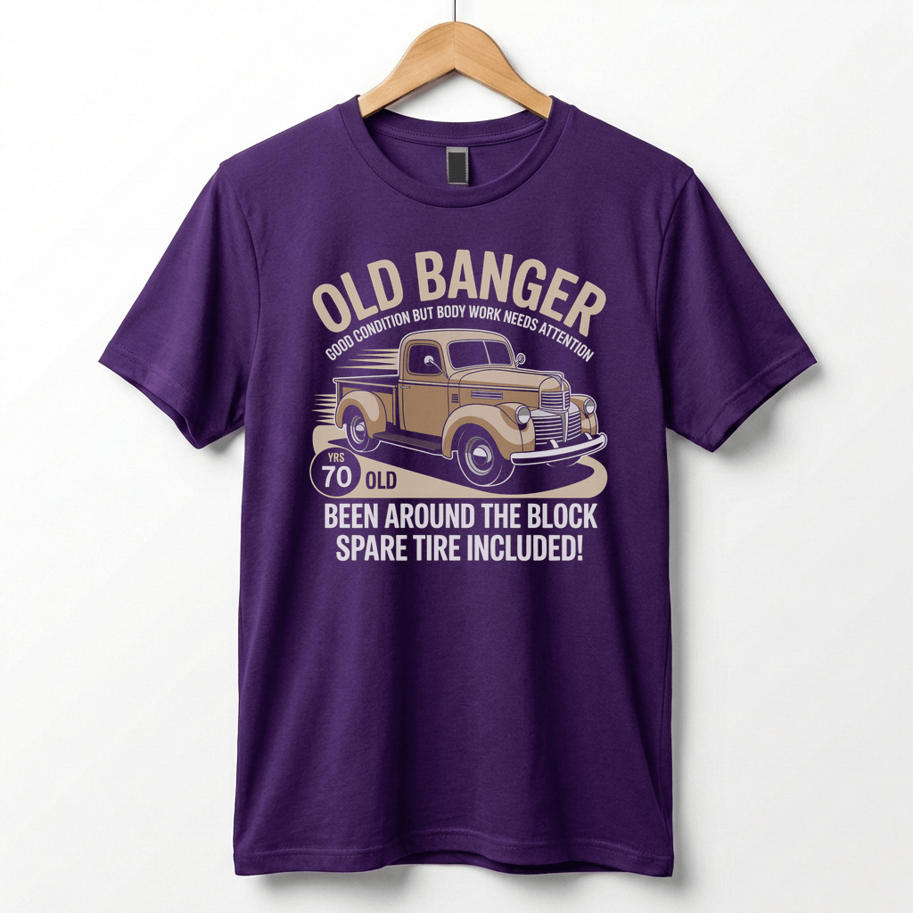 Old Banger Vintage Truck tee | 70 Been Around the Block T-Shirt