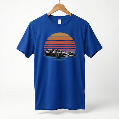 Retro Formula 1 Sunset F1 Car T-Shirt | Vintage Racing Tee