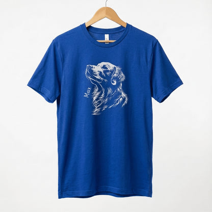 Personalised Golden Retriever Shirt, Gift for Golden Retriever Owner, Golden Retriever Tee, Unisex Softstyle T-Shirt