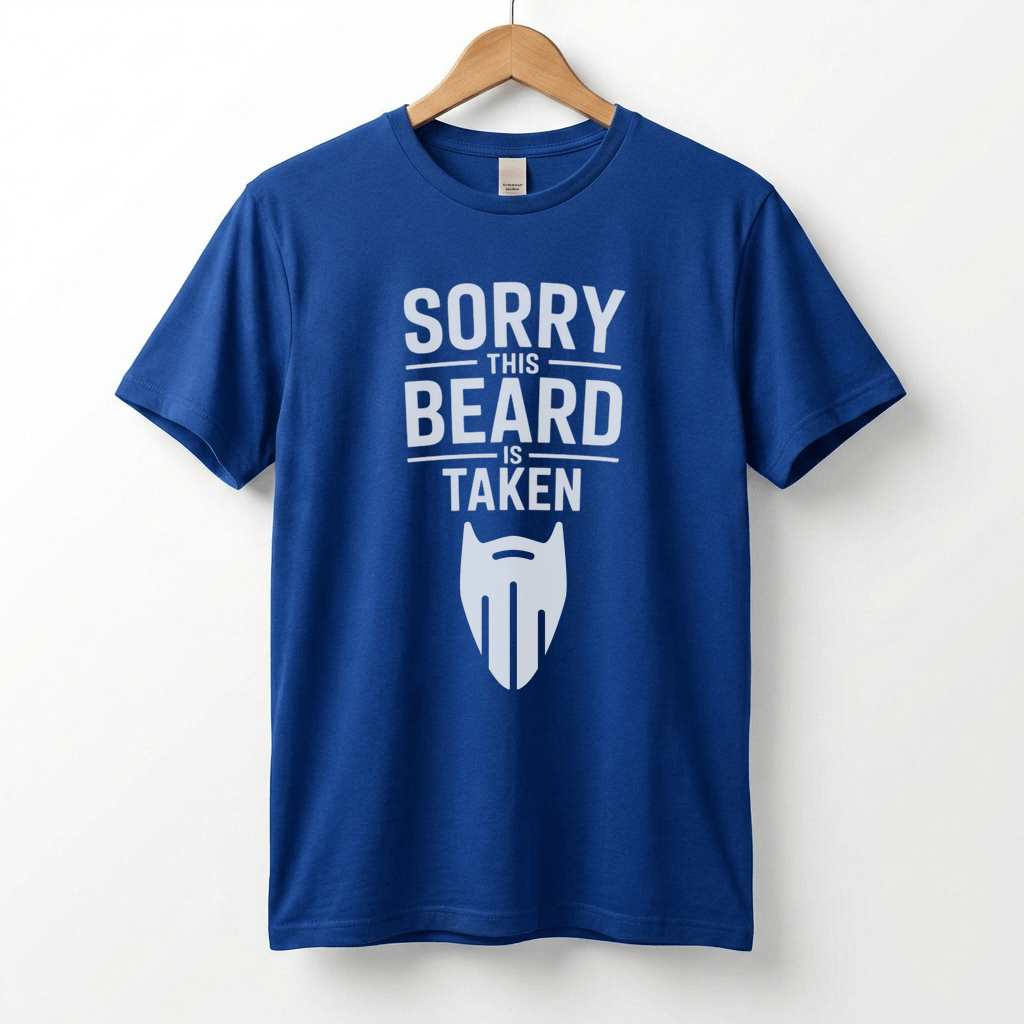 Sorry This Beard Is Taken T-Shirt | Beard Quote Tee, Funny Facial Hair Shirt