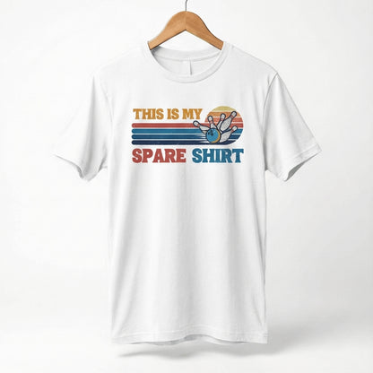 This Is My Spare Shirt Bowler Tee | Bowling Retro Logo