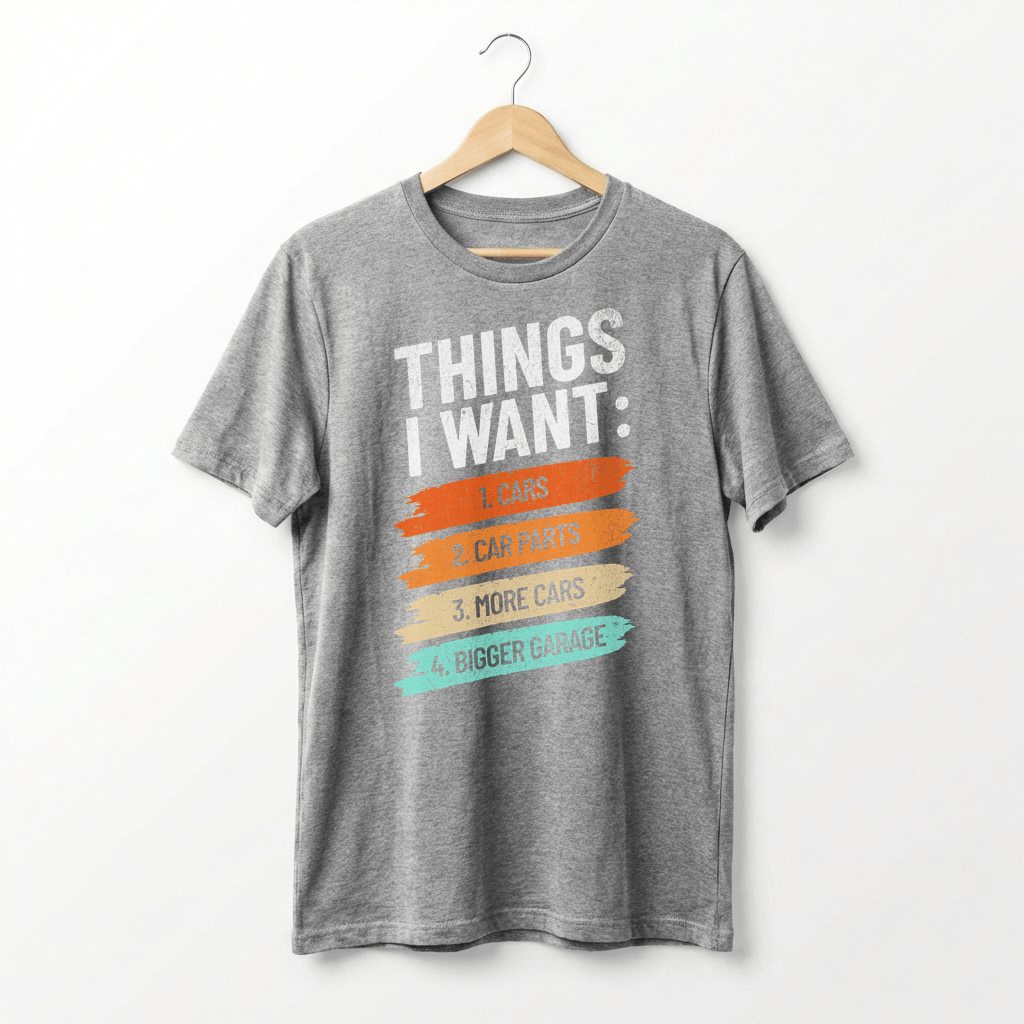 Retro Car Enthusiast Graphic Tee | Auto Mechanic Engine Design