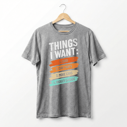 Retro Car Enthusiast Graphic Tee | Auto Mechanic Engine Design