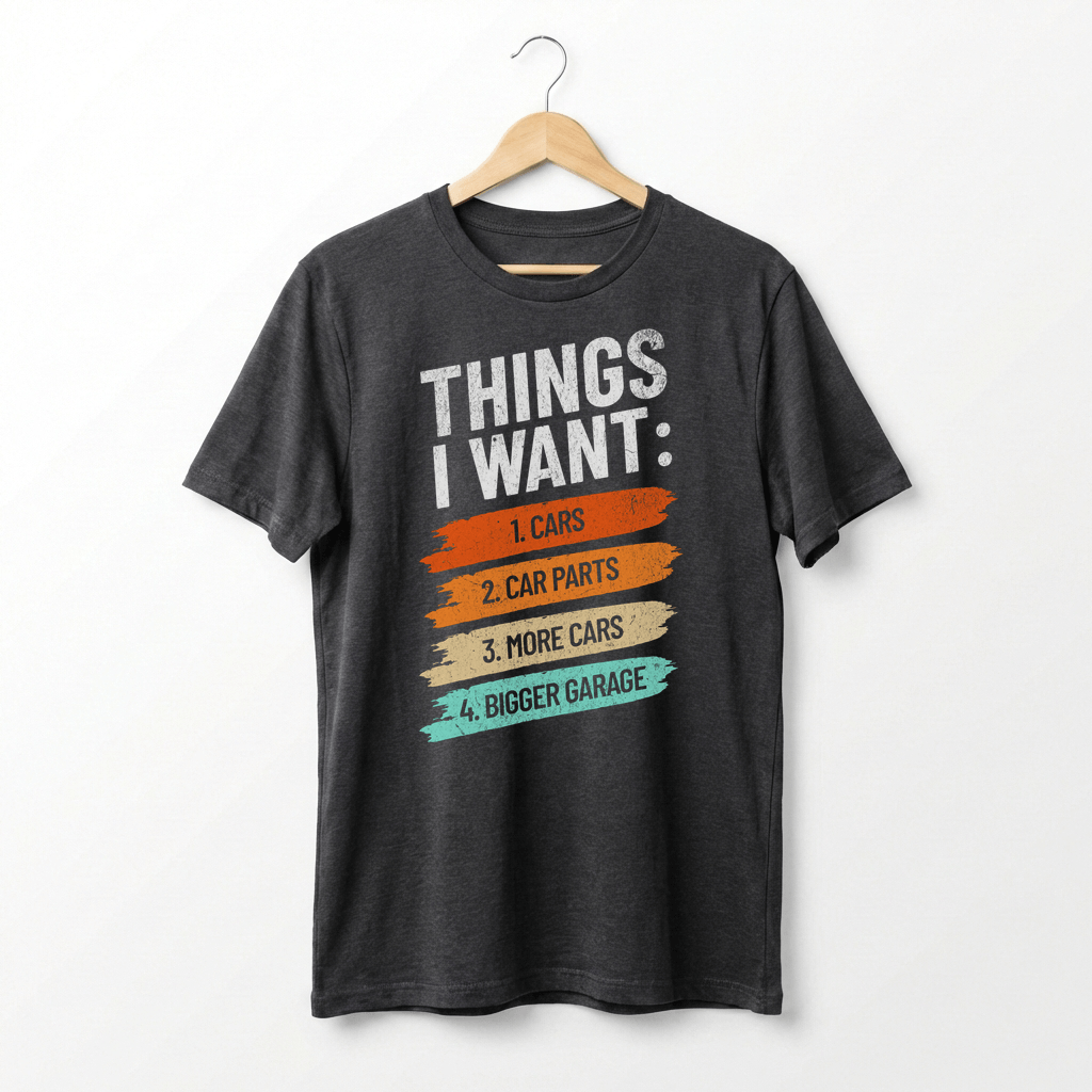 Retro Car Enthusiast Graphic Tee | Auto Mechanic Engine Design