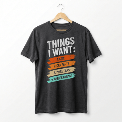 Retro Car Enthusiast Graphic Tee | Auto Mechanic Engine Design