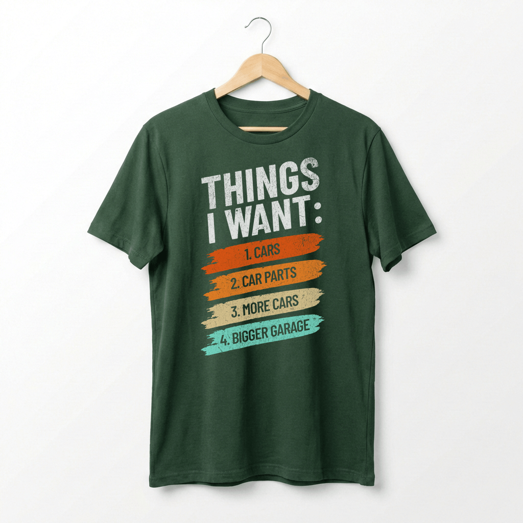 Retro Car Enthusiast Graphic Tee | Auto Mechanic Engine Design