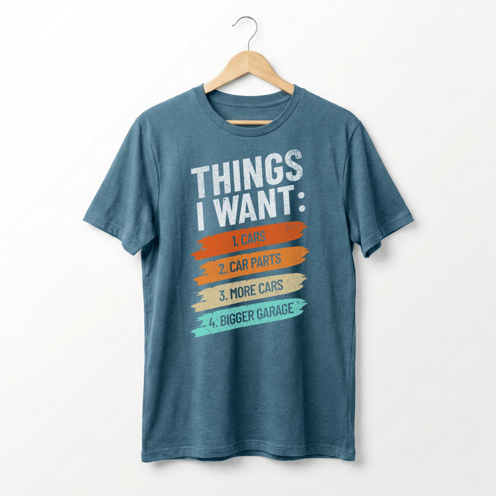 Retro Car Enthusiast Graphic Tee | Auto Mechanic Engine Design