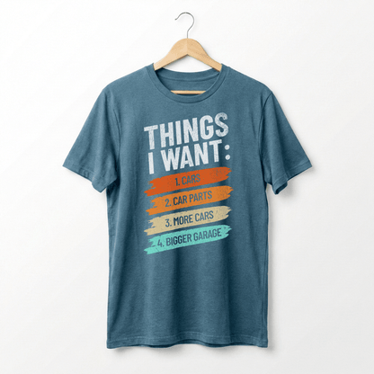 Retro Car Enthusiast Graphic Tee | Auto Mechanic Engine Design
