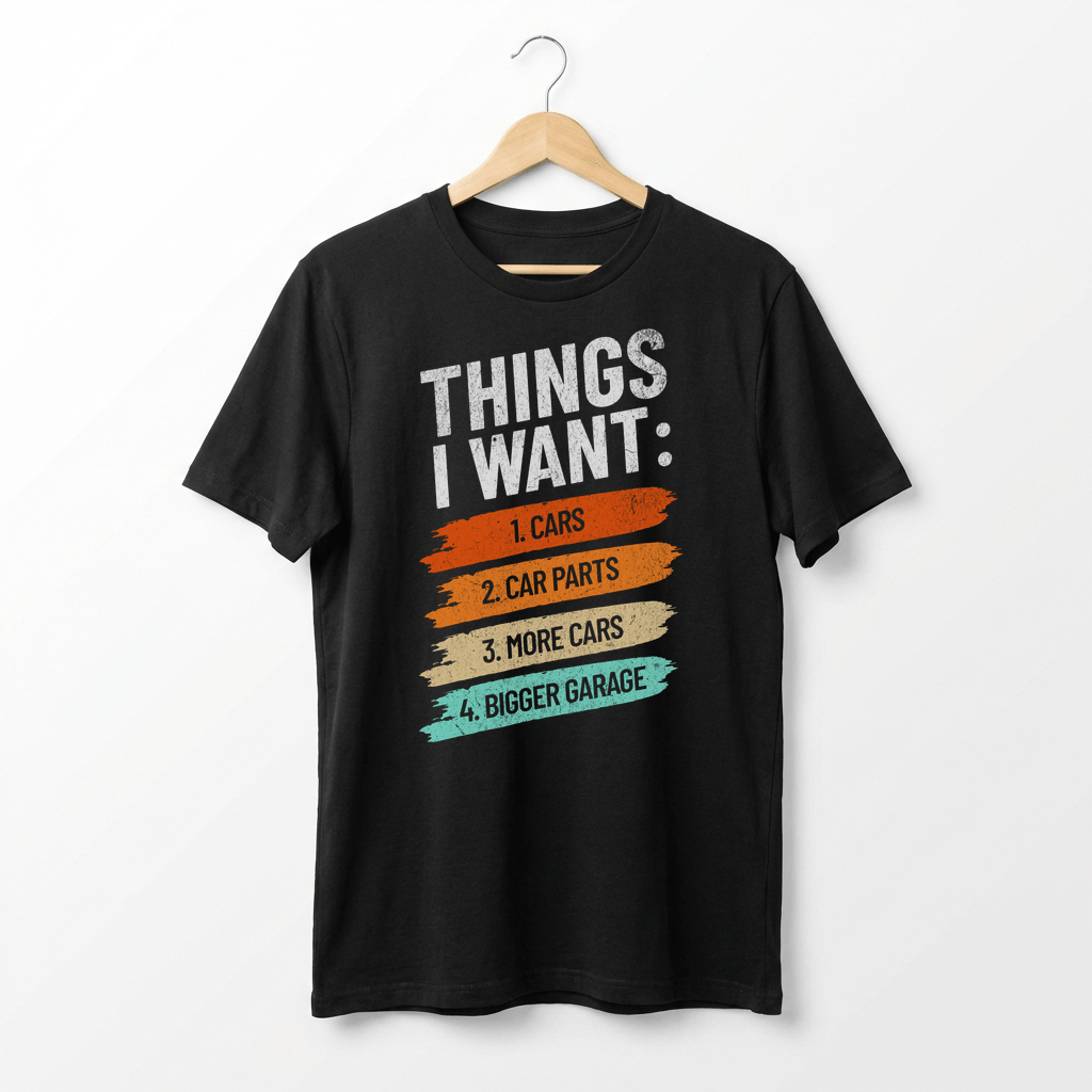 Retro Car Enthusiast Graphic Tee | Auto Mechanic Engine Design